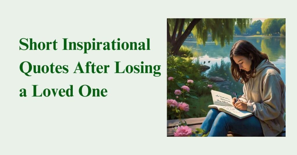 Short Inspirational Quotes After Losing a Loved One